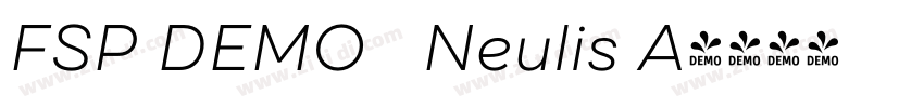 FSP DEMO   Neulis A字体转换